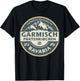 Vintage Garmisch-Partenkirchen, Bavaria, Germany Mountain T-Shirt - T-Shirt | Black