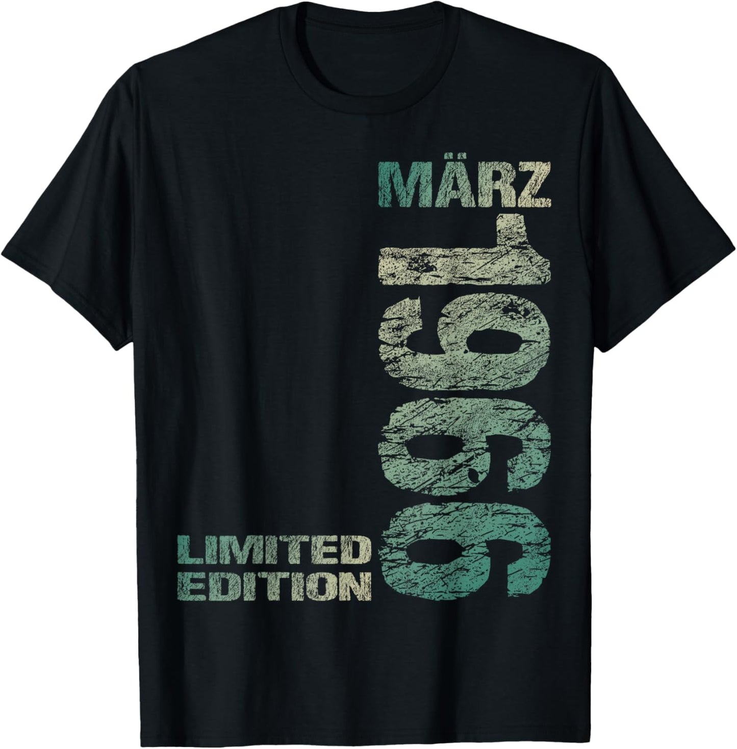 March 1966 Man Woman 60th Birthday Limited Edition T-Shirt - T-Shirt | Black