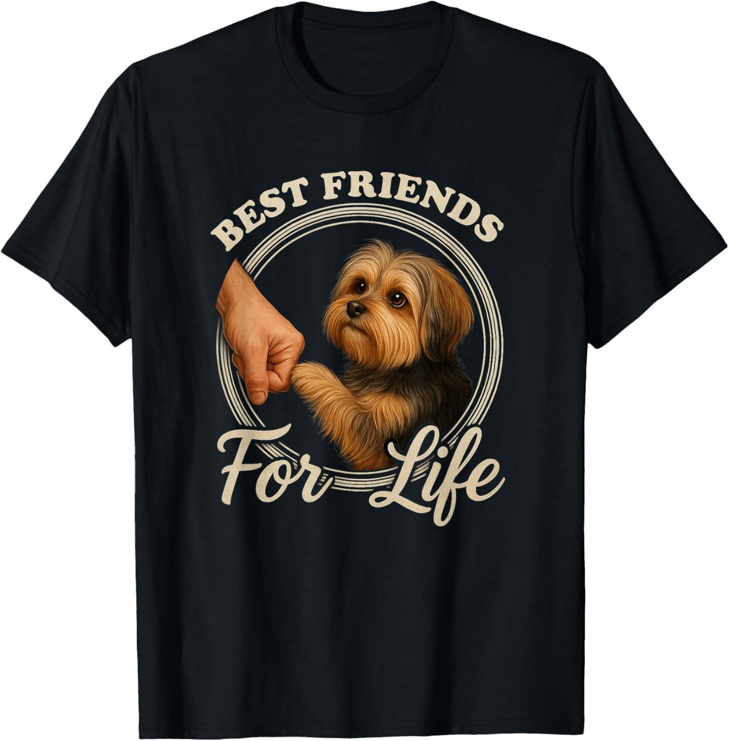 Shorkie Dog Lover Design Beautiful Shorkie T-Shirt - T-Shirt | Black