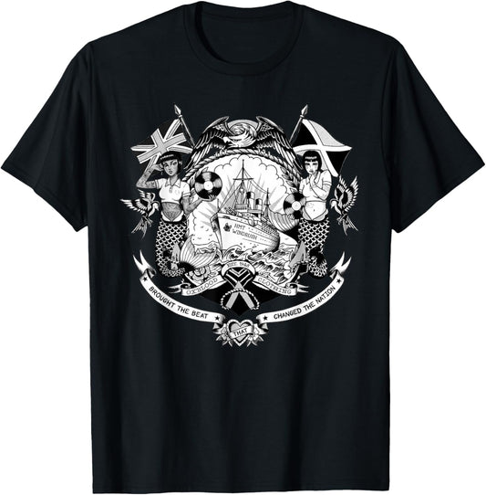 HMT Windrush Trojan Skinhead Reggae - British Jamaican T-Shirt - T-Shirt | Black