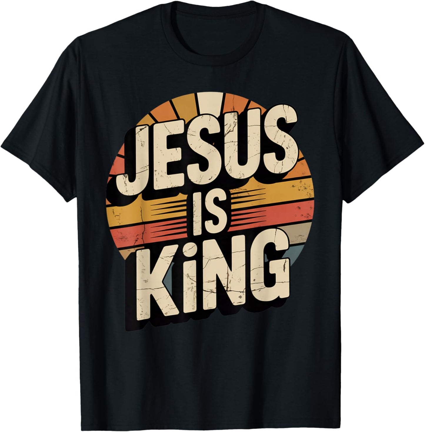 Jesus is King Bible Verse John 14:6 Christian God Religious T-Shirt - T-Shirt | Black