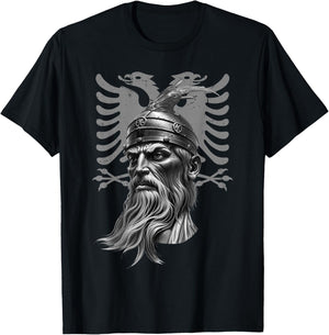 Skanderbeg Albania and Kosovo flag for a proud Albanian T-Shirt - T-Shirt | Black