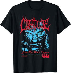 Universal Monsters Creature from the Black Lagoon 3D T-Shirt - T-Shirt | Black