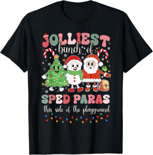 Jolliest Bunch Of Sped Paras This Side Of The Playground T-Shirt - T-Shirt | Black