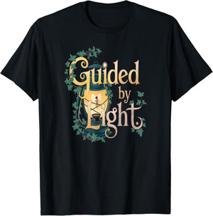 Guided By Light Lantern Fairy Nature T-Shirt - T-Shirt | Black