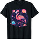 Outer Space Flamingo I Space T-Shirt - T-Shirt | Black