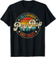 Pop pop only cooler vintage for grandpa fathers day birthday T-Shirt - T-Shirt | Black