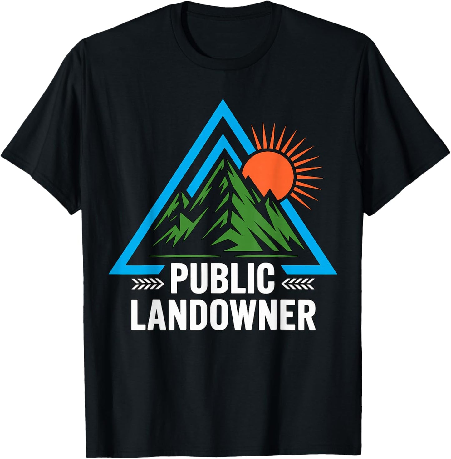 Public Landowner Outdoor Hiking T-Shirt - T-Shirt | Black