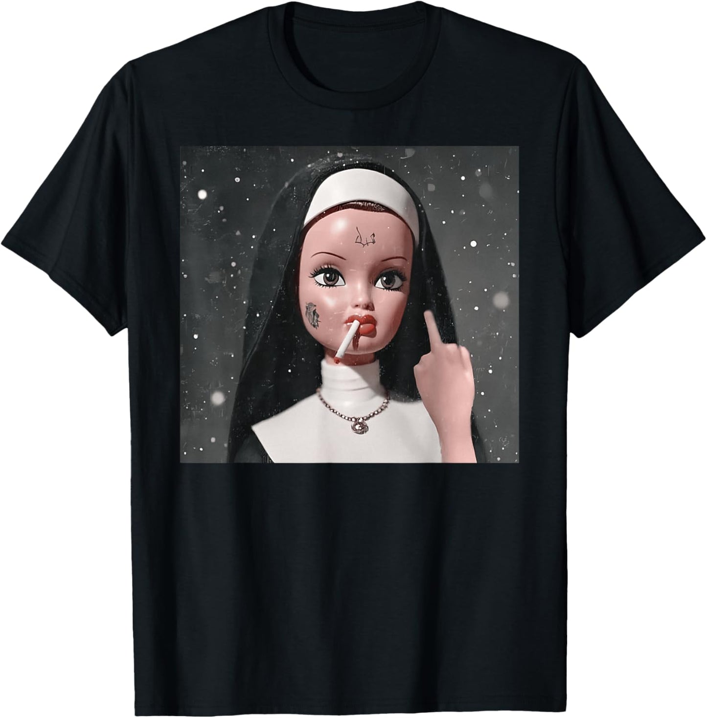 Disgusted Face Meme Doll Babe X Only Baby Love Date Fans T-Shirt - T-Shirt | Black