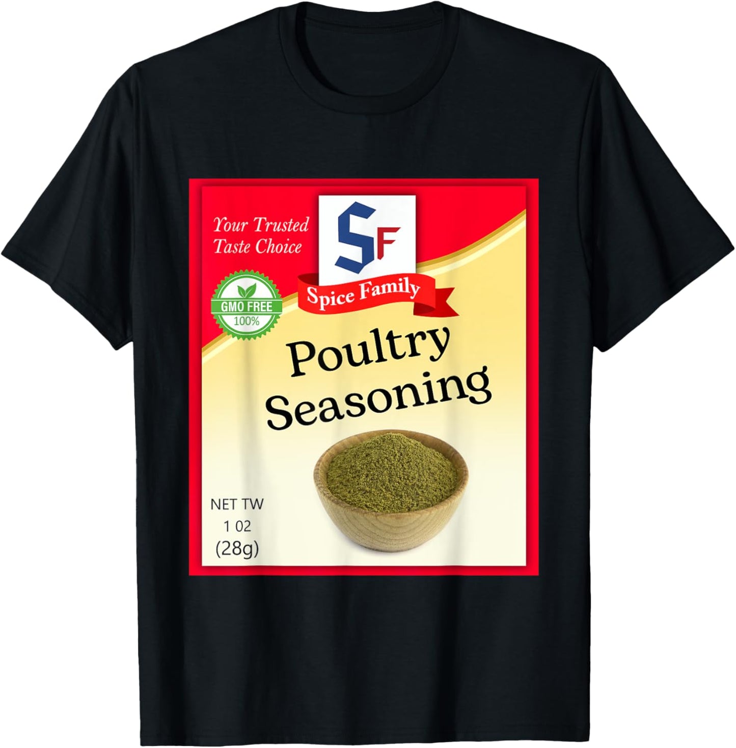 Poultry Seasoning Condiment Costume Holiday Spice Costumes T-Shirt - T-Shirt | Black