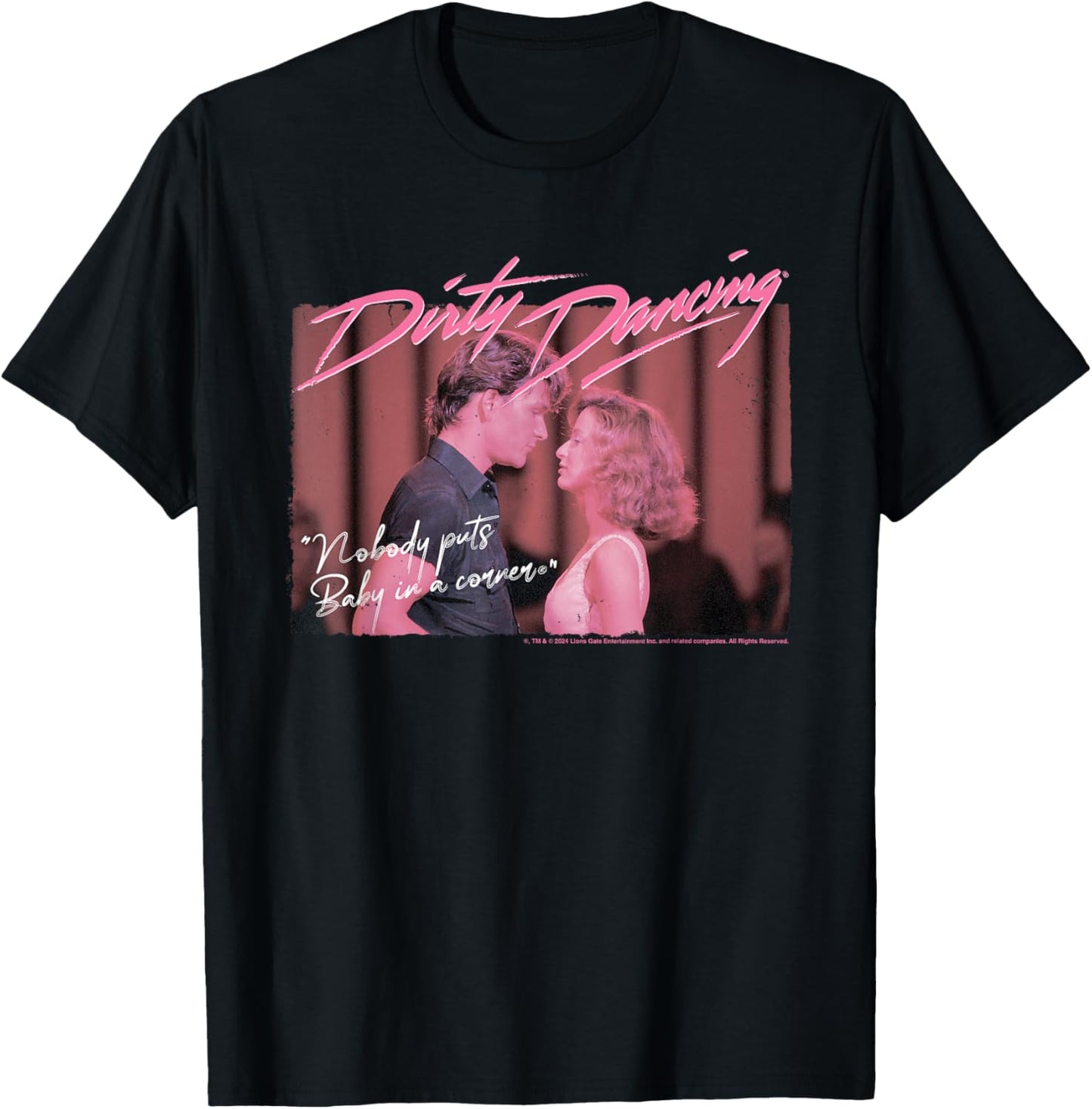 Dirty Dancing Nobody Puts Baby In A Corner Johnny & Frances T-Shirt - T-Shirt | Black