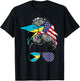 Bahamas Women Bahamian Flag American Heritage USA Bahamas T-Shirt - T-Shirt | Black