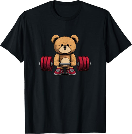 Deadlifter Teddy Bear Costume T-Shirt - T-Shirt | Black