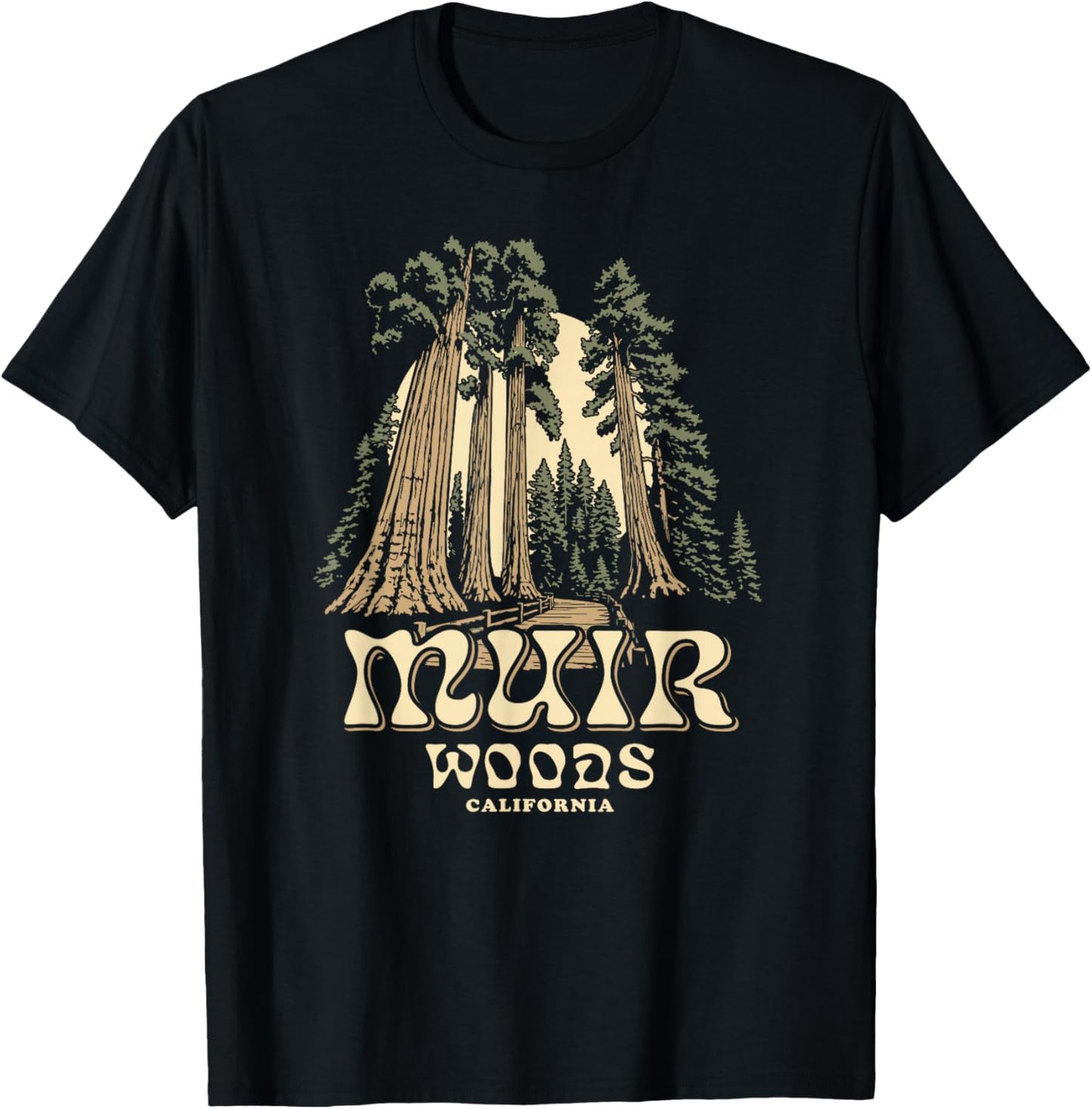 Muir Woods California T-Shirt - T-Shirt | Black