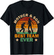 Mother & Son Best Team Ever Sons Matching Mom Mother Son T-Shirt - T-Shirt | Black