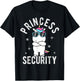 Princess SECURITY Princess Unicorn T-Shirt - T-Shirt | Black