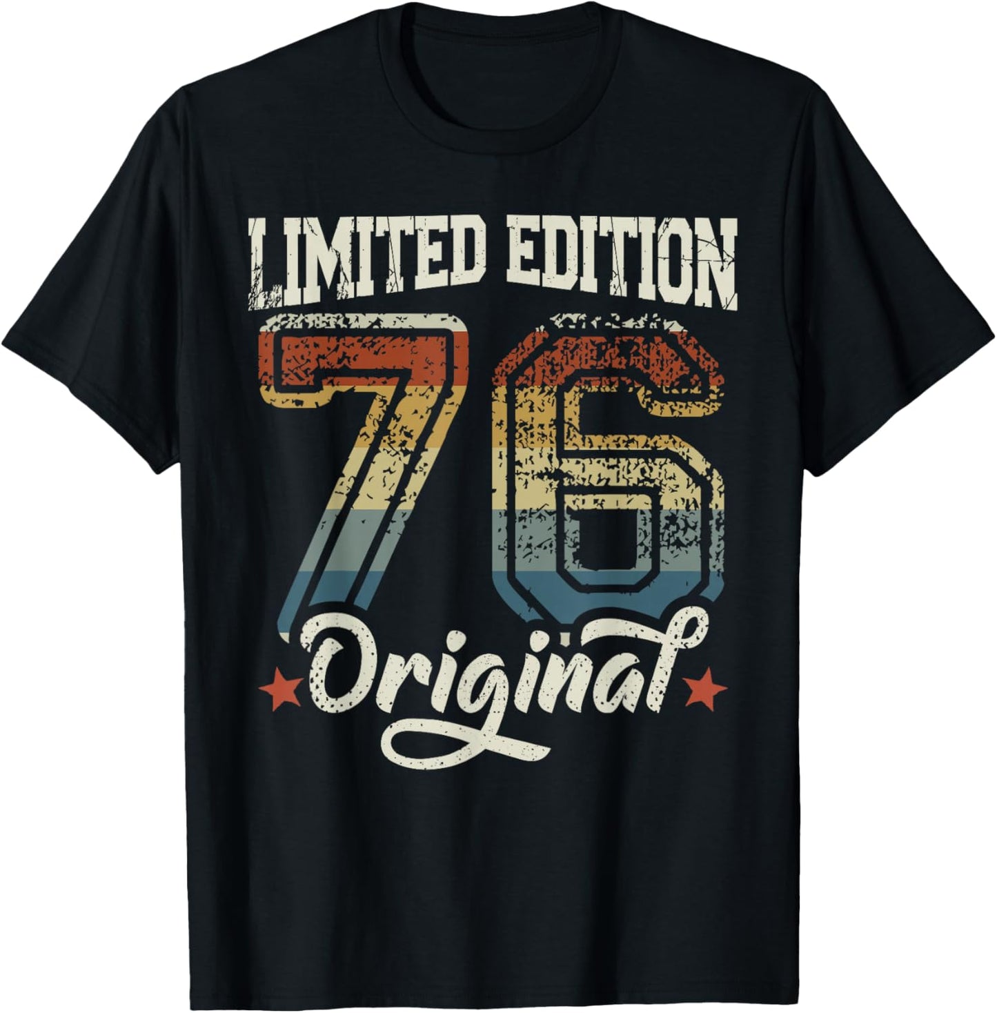 50e Anniversaire Homme Femme 50 Ans 1976 déco Cadeau drôle T-Shirt - T-Shirt | Black