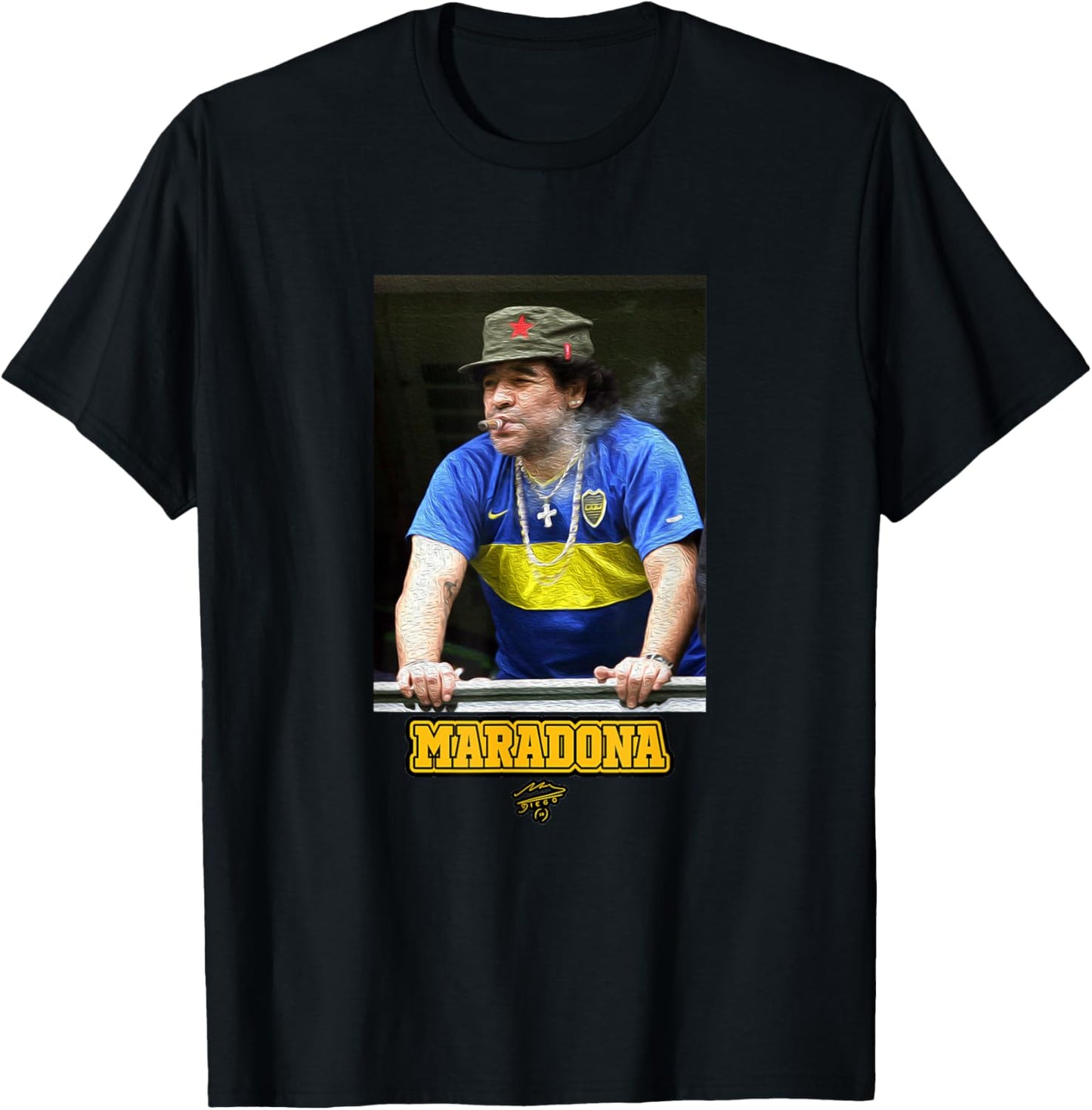 Maradona Boca Che T-Shirt - T-Shirt | Black