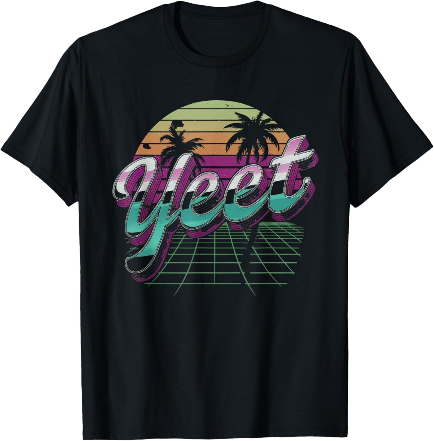 Yeet Funny Saying Meme Slang Men Boys Kids Women T-Shirt - T-Shirt | Black