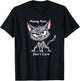 Messy Hair Don't Care Funny Cat Men Women Kids T-Shirt - T-Shirt | Black