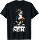 with German Text "Bevor Du Fragst Nein Appenzeller Mountain Dog" Mountain Dog Holder T-Shirt - T-Shirt | Black