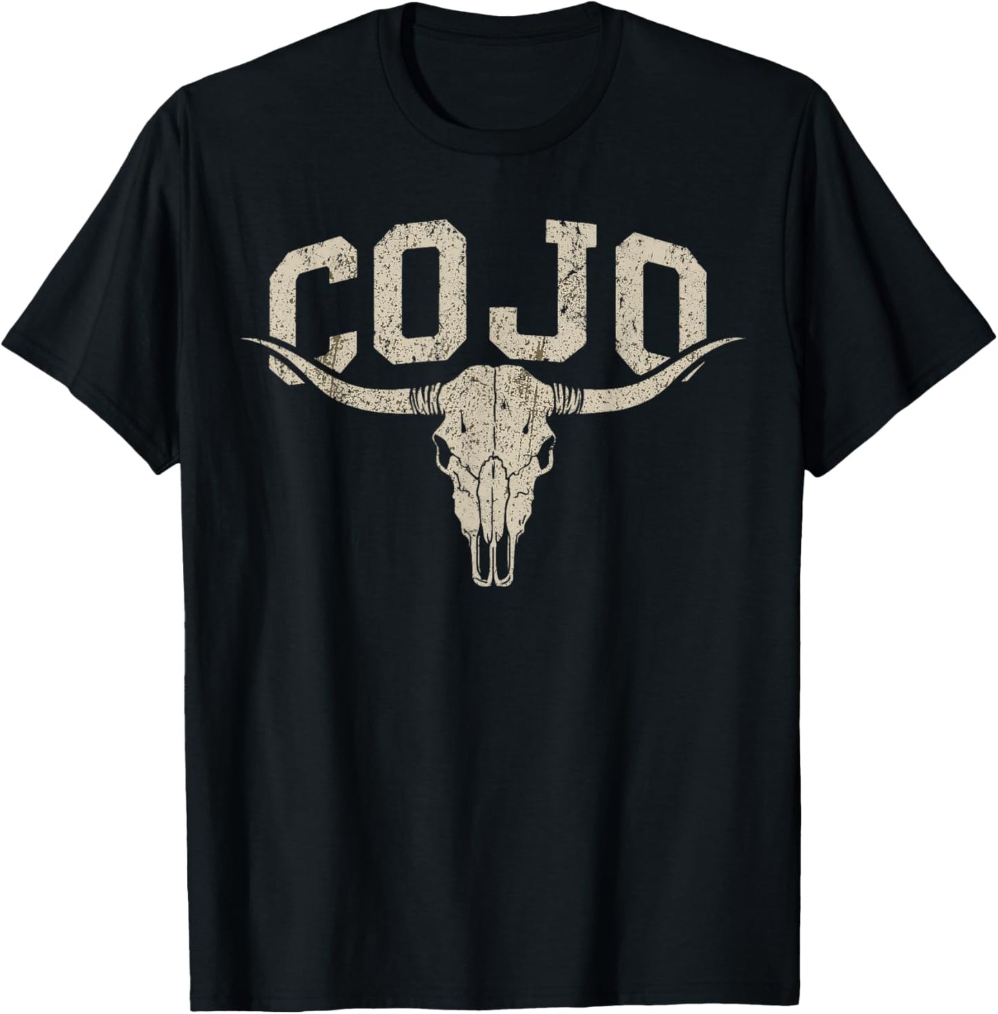 Distressed Cojo Name Country Gift Women Kid Boy Girl T-Shirt - T-Shirt | Black