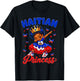 Haitian Princess Flag Day Cute Haiti Dab Girls Kids Toddler T-Shirt - T-Shirt | Black