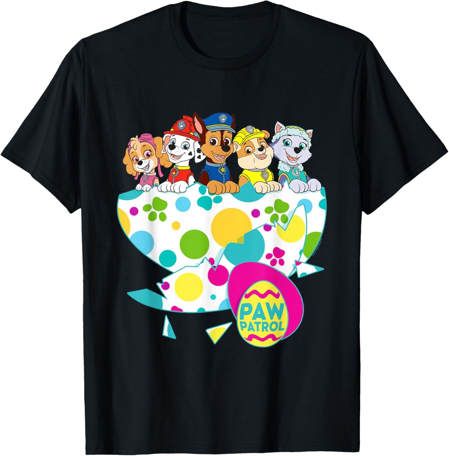 PAW Patrol Cracked Easter Egg T-Shirt - T-Shirt | Black