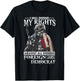 I Will Defend My Rights Against All Enemies Foreign Democrat T-Shirt - T-Shirt | Black