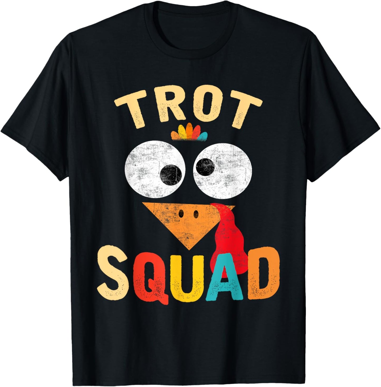 Thanksgiving Turkey Trot Squad 2025 Trot Race Women Men Kids T-Shirt - T-Shirt | Black