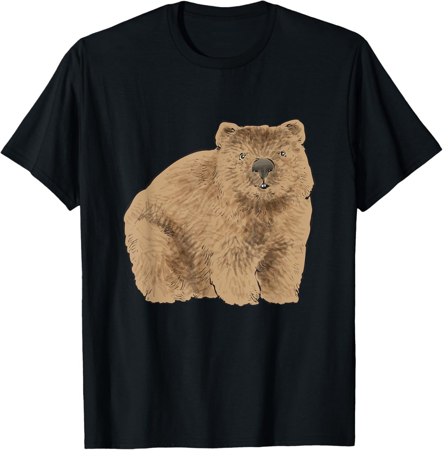 Wombat Lover Australian Wombat T-Shirt - T-Shirt | Black