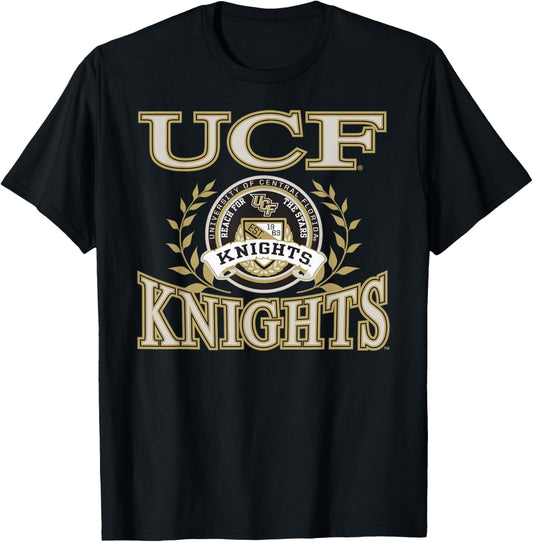 Central Florida Golden Knights Laurels Dark Heather T-Shirt - T-Shirt | Black