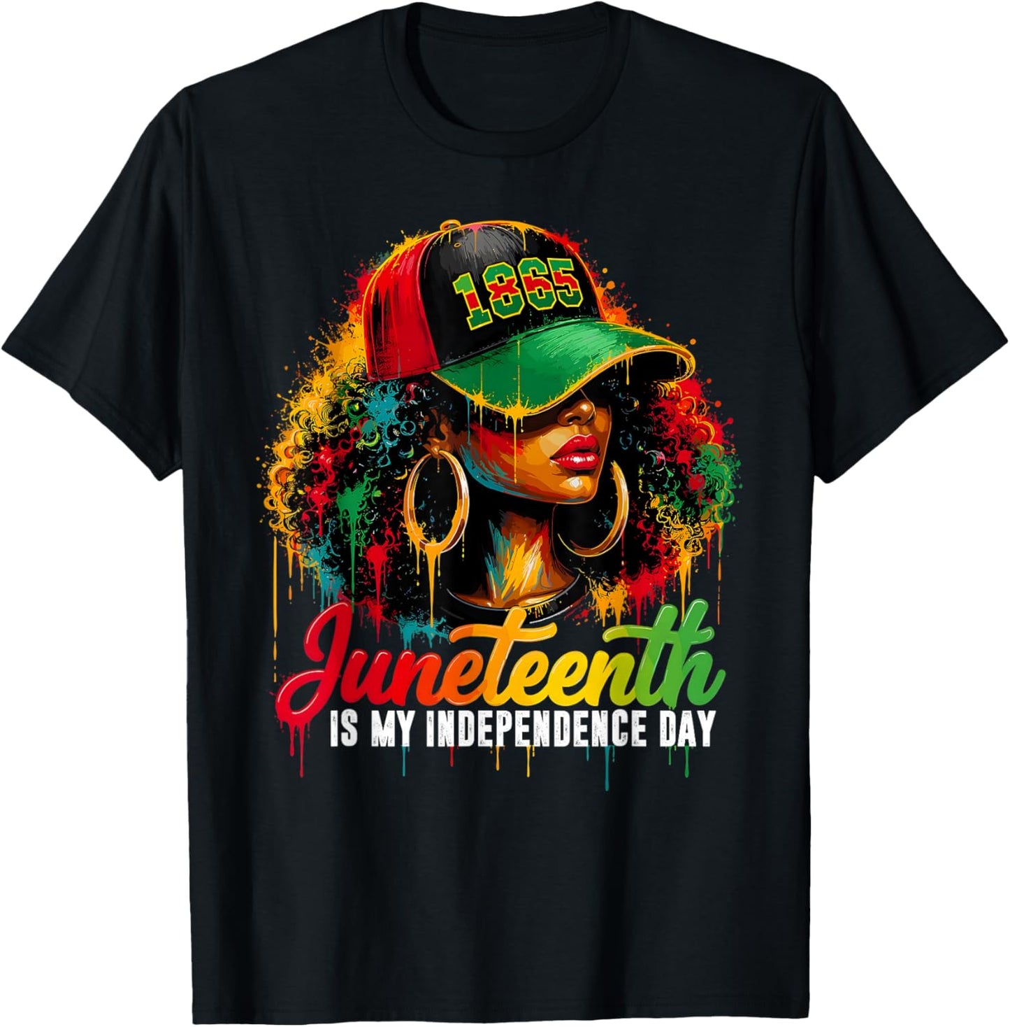 Juneteenth is My Independence Day Black African Women T-Shirt - T-Shirt | Black