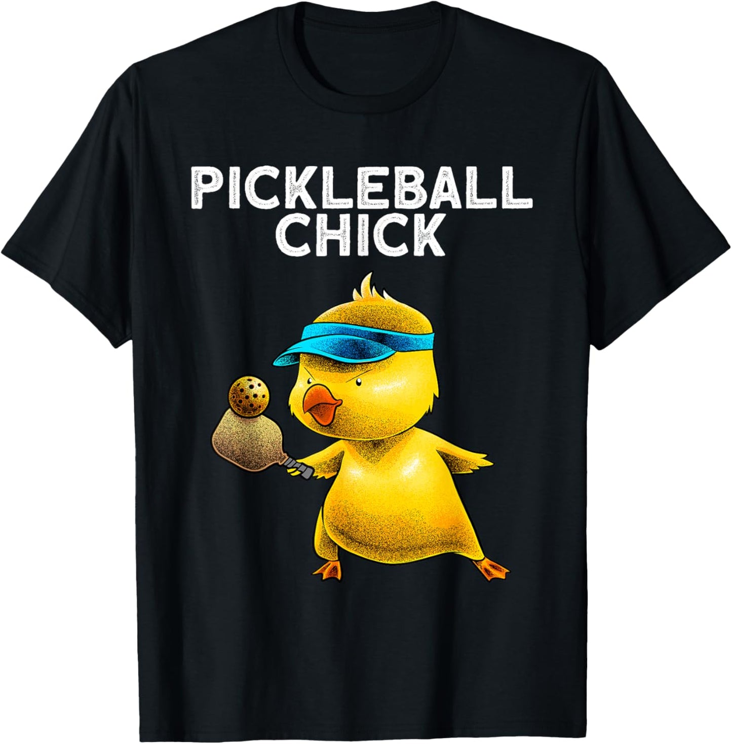 Unique Pickleball Design Girls Pickle Ball Player T-Shirt - T-Shirt | Black