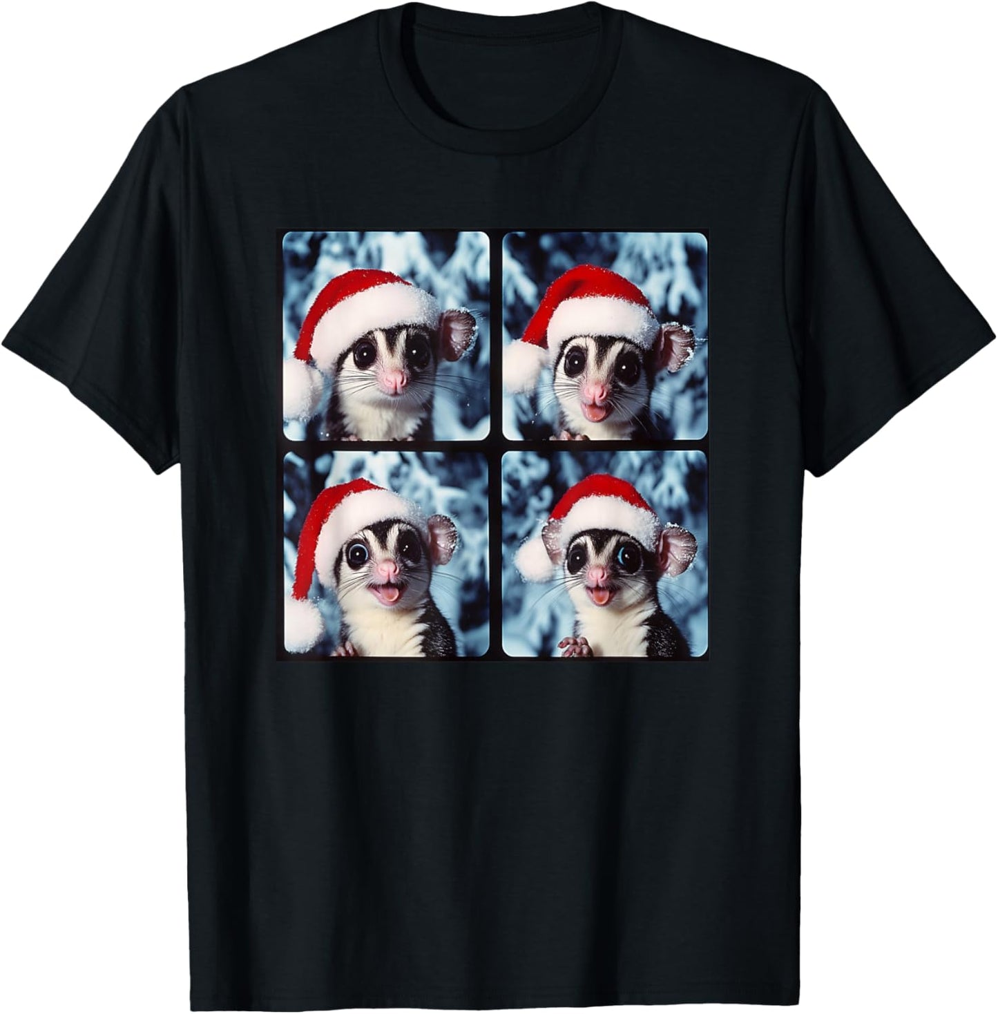 Sugar Glider Christmas Animal Photography Sugar Glider T-Shirt - T-Shirt | Black
