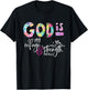 God Is My Refuge & Strength Christian Faith Jesus God Lover T-Shirt - T-Shirt | Black