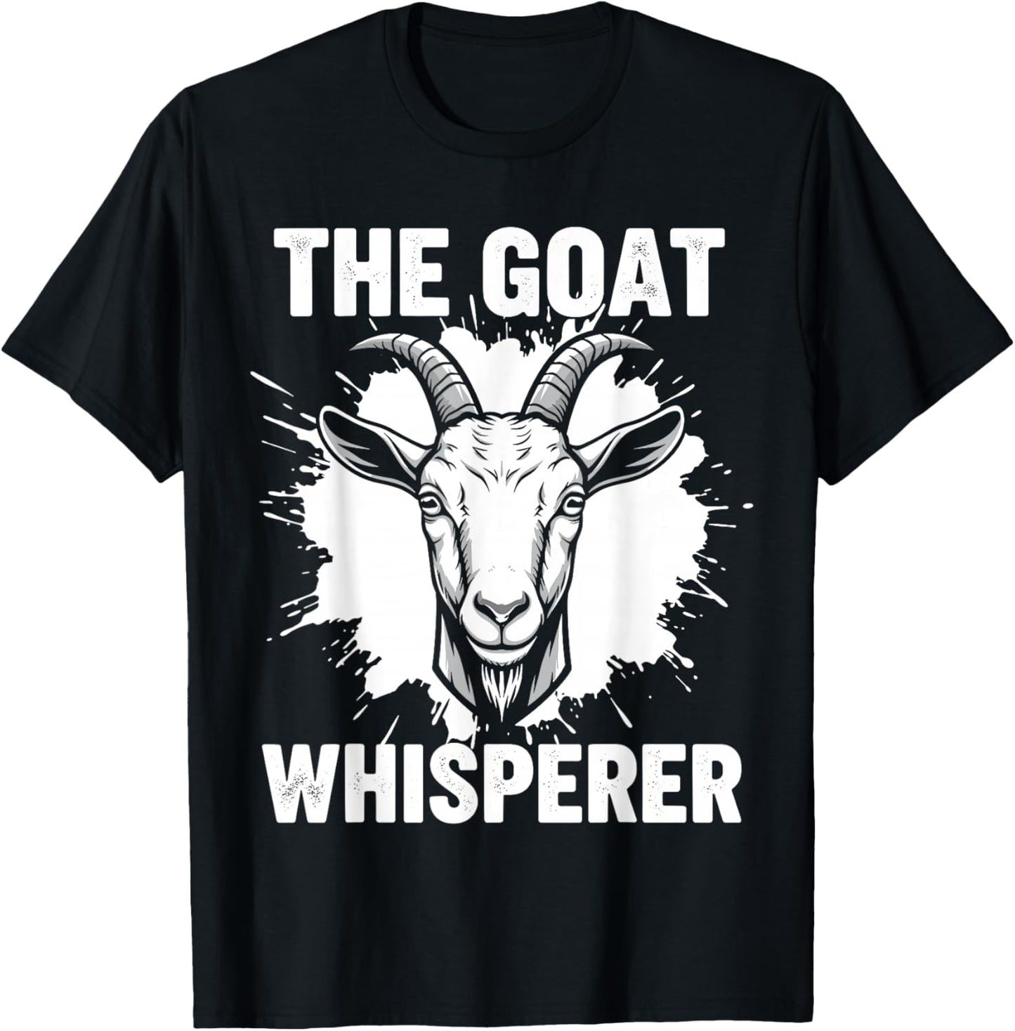The Goat Whisperer Shirt Men Women, Funny Goat Lovers T-Shirt - T-Shirt | Black