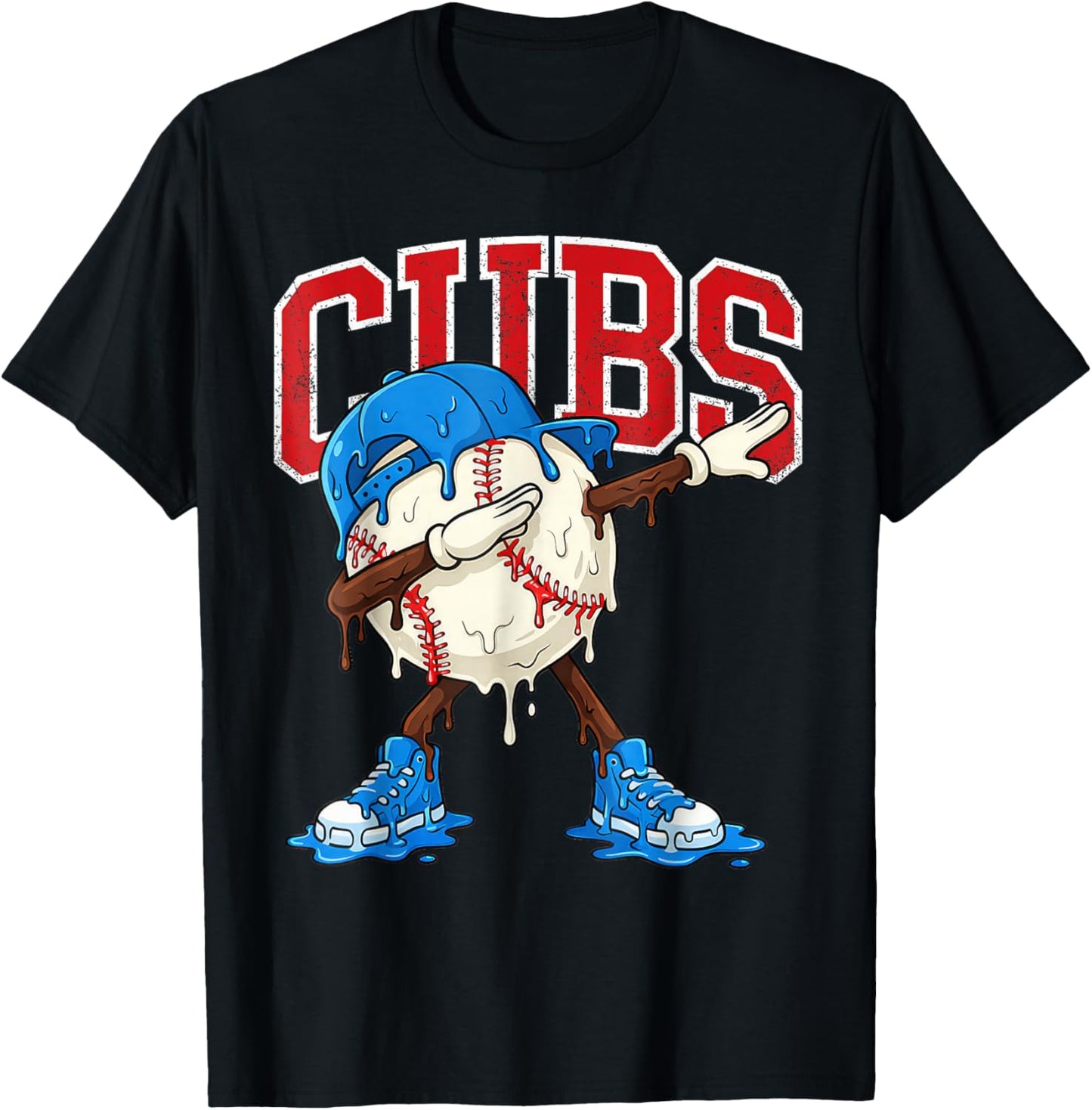 Vintage Cubs Name Personalized Retro Women Kid T-Shirt - T-Shirt | Black