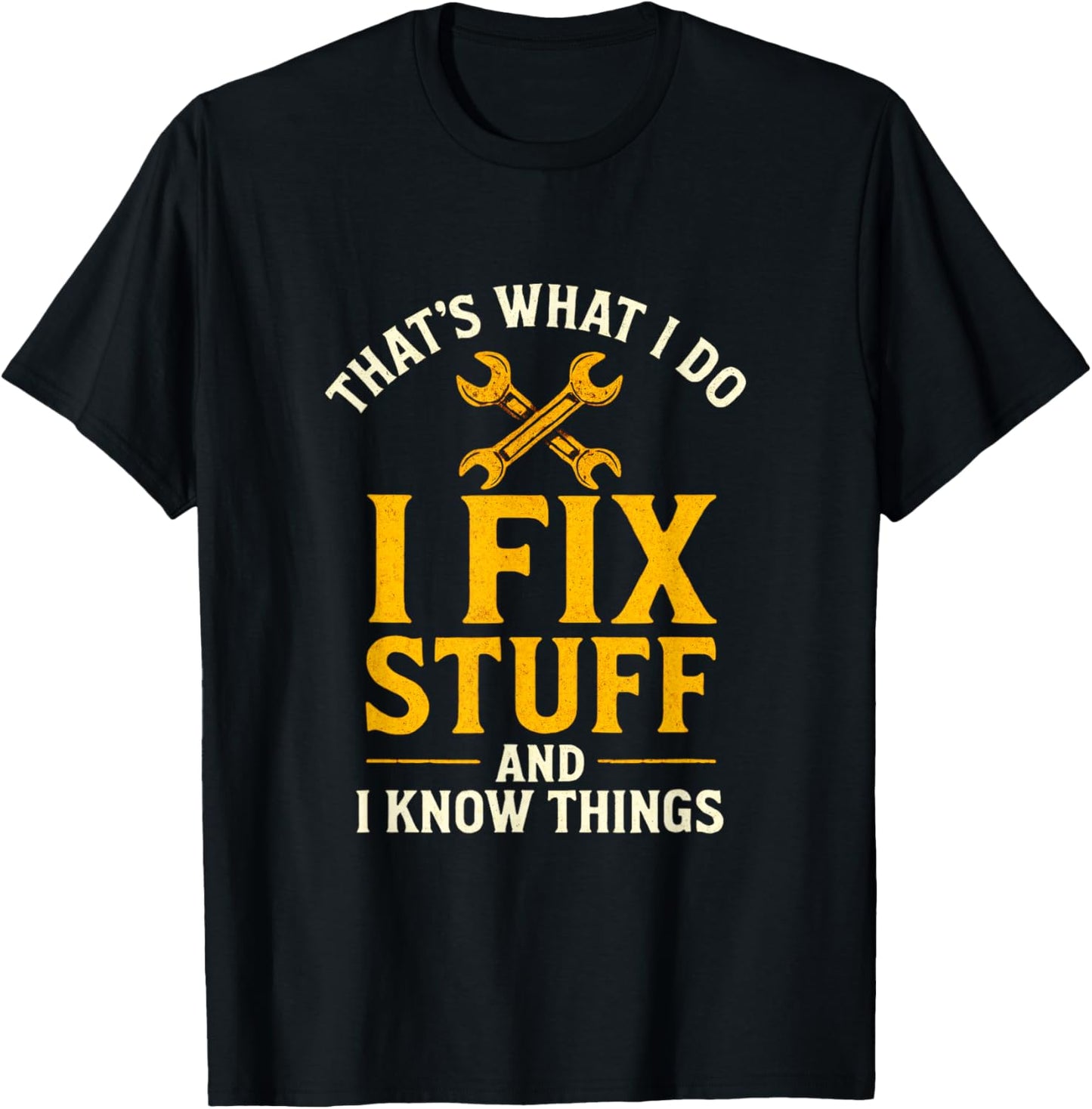 I FIX - Funny Mechanic Engineer Dad T-Shirt - T-Shirt | Black