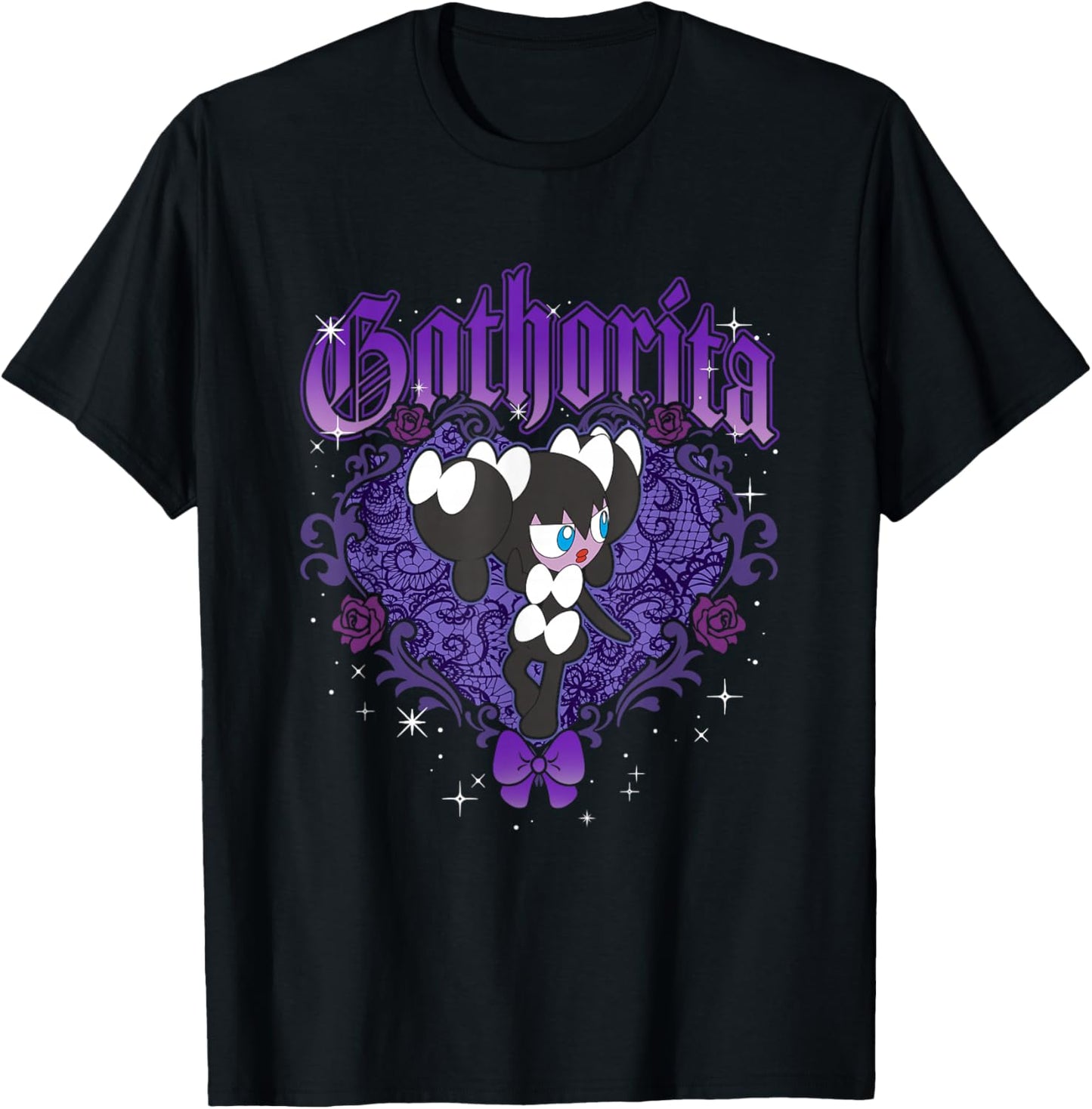 Pokémon Gothorita Vintage Heart Shaped Portrait T-Shirt - T-Shirt | Black