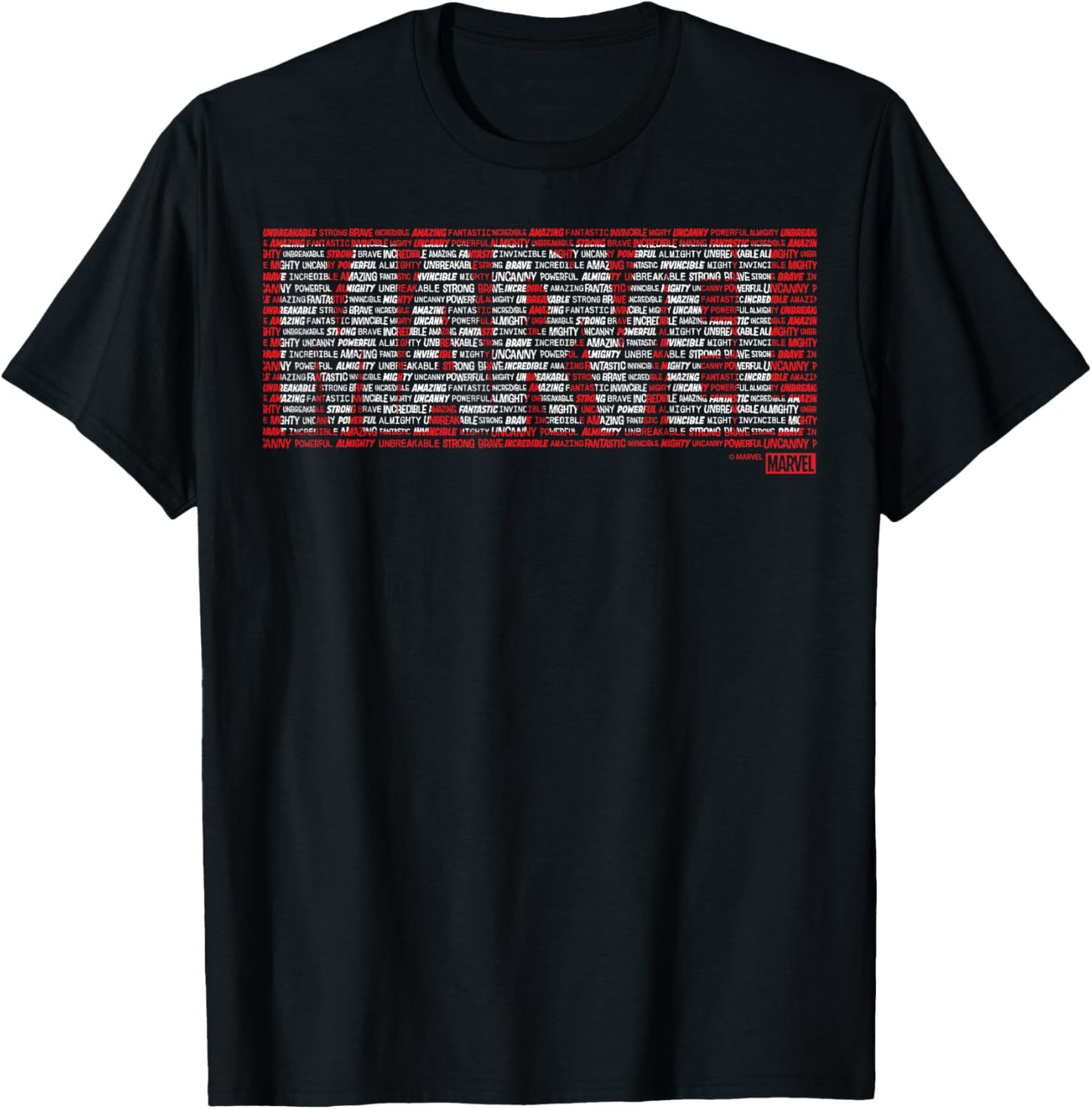 Marvel - Logo Word Fill T-Shirt - T-Shirt | Black