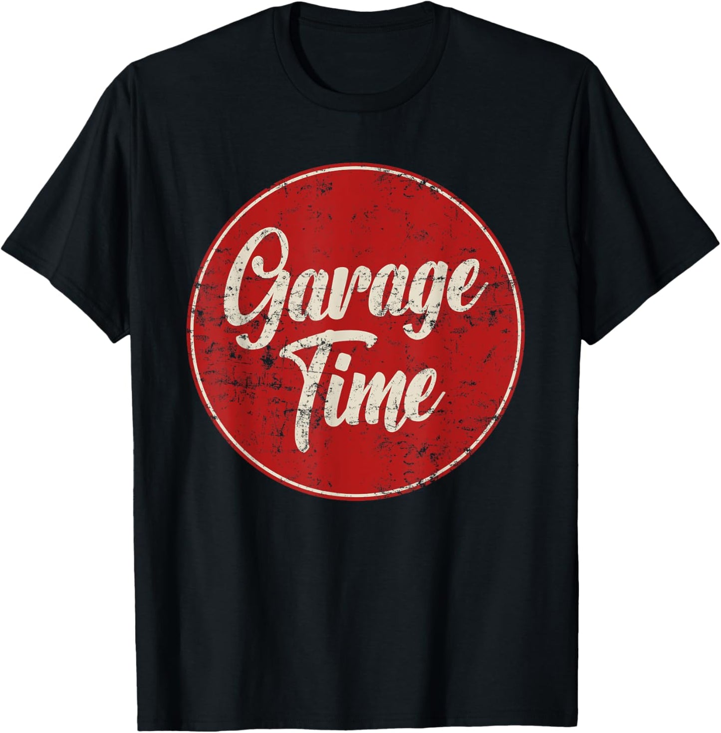 Garage Time Auto Mechanic Father's Day Handyman Dad Mechanic T-Shirt - T-Shirt | Black