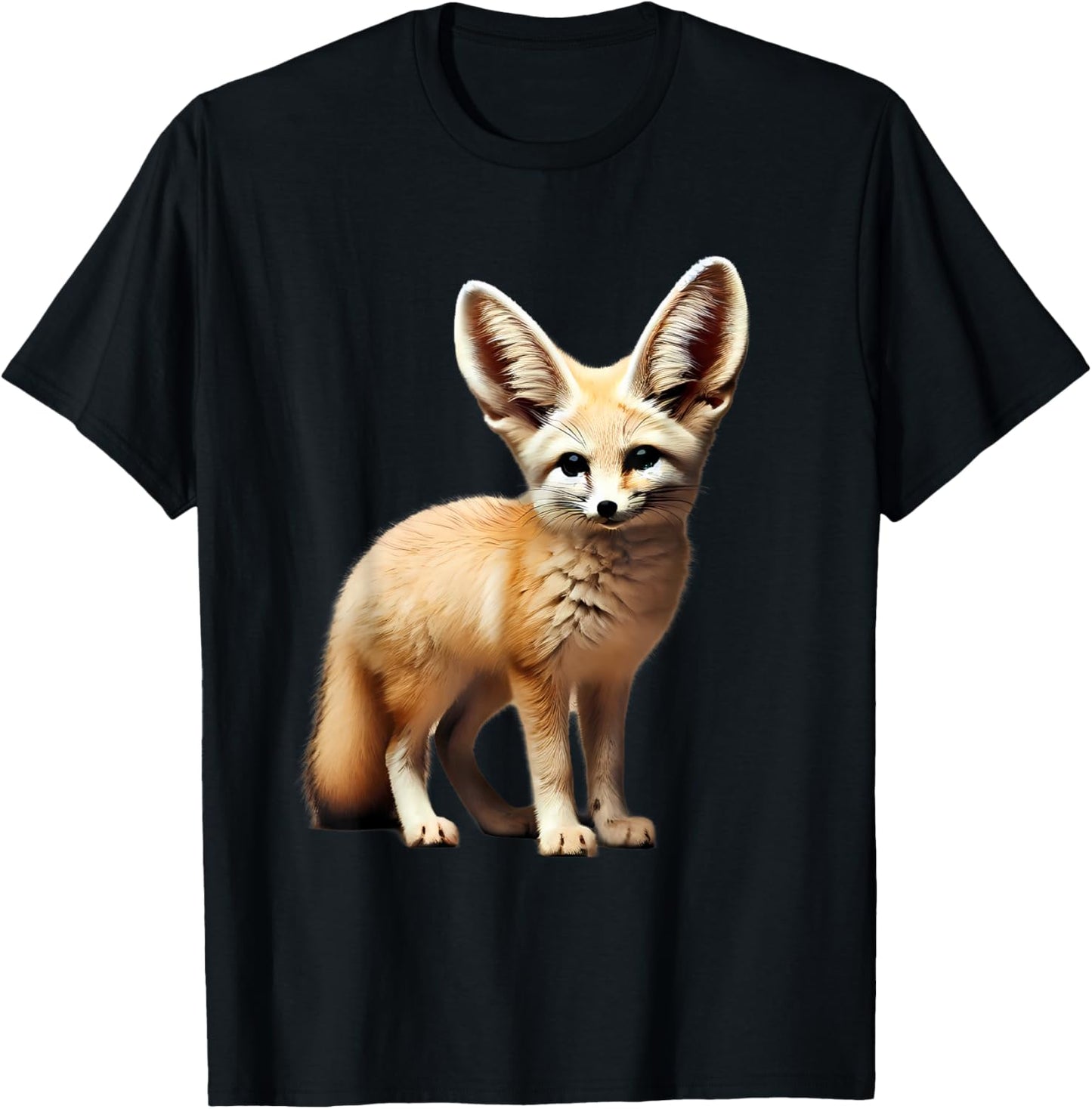 African Fennec Fox Animal T-Shirt - T-Shirt | Black