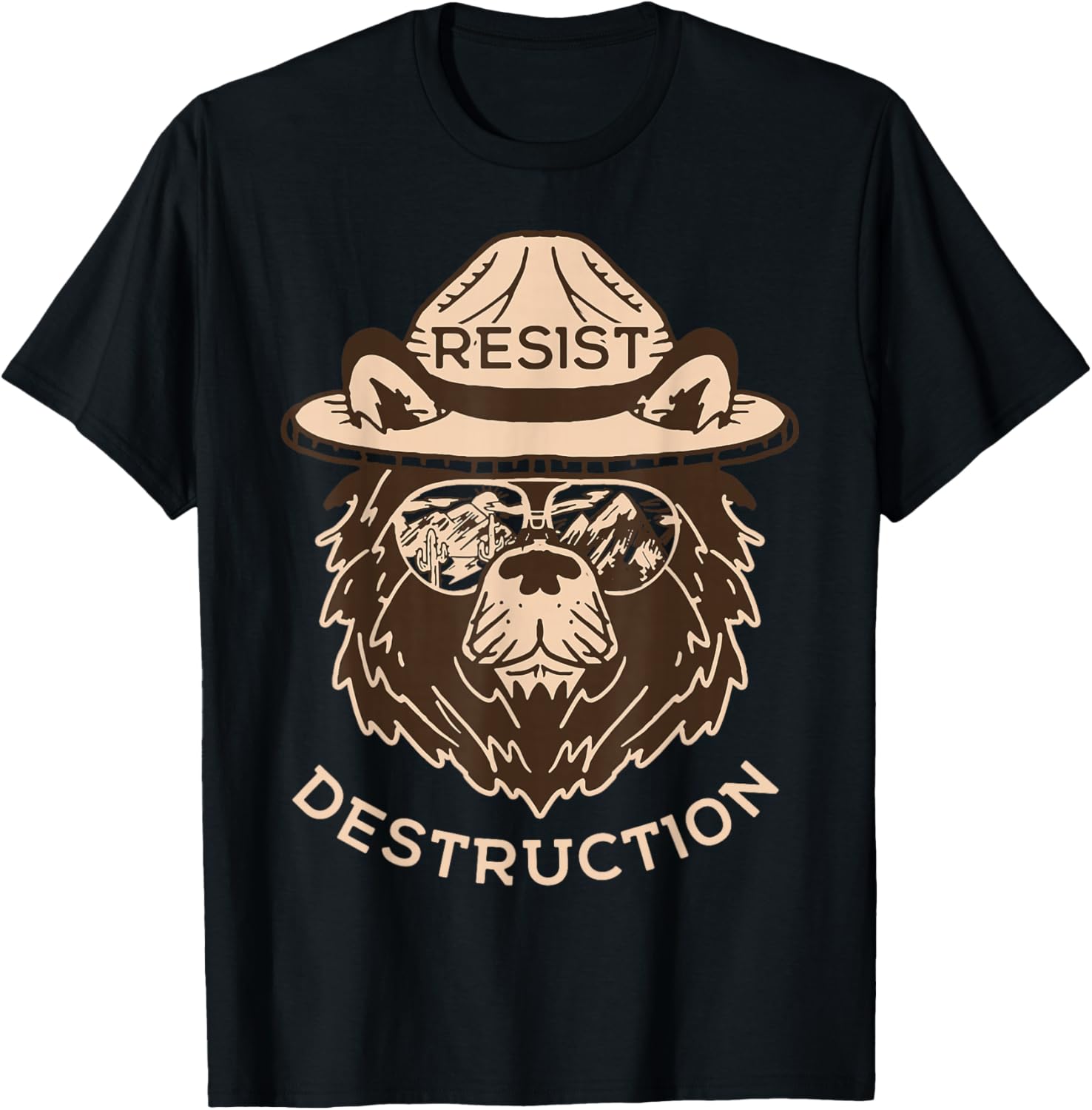 Bear Resist Destruction T-Shirt - T-Shirt | Black