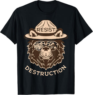 Bear Resist Destruction T-Shirt - T-Shirt | Black