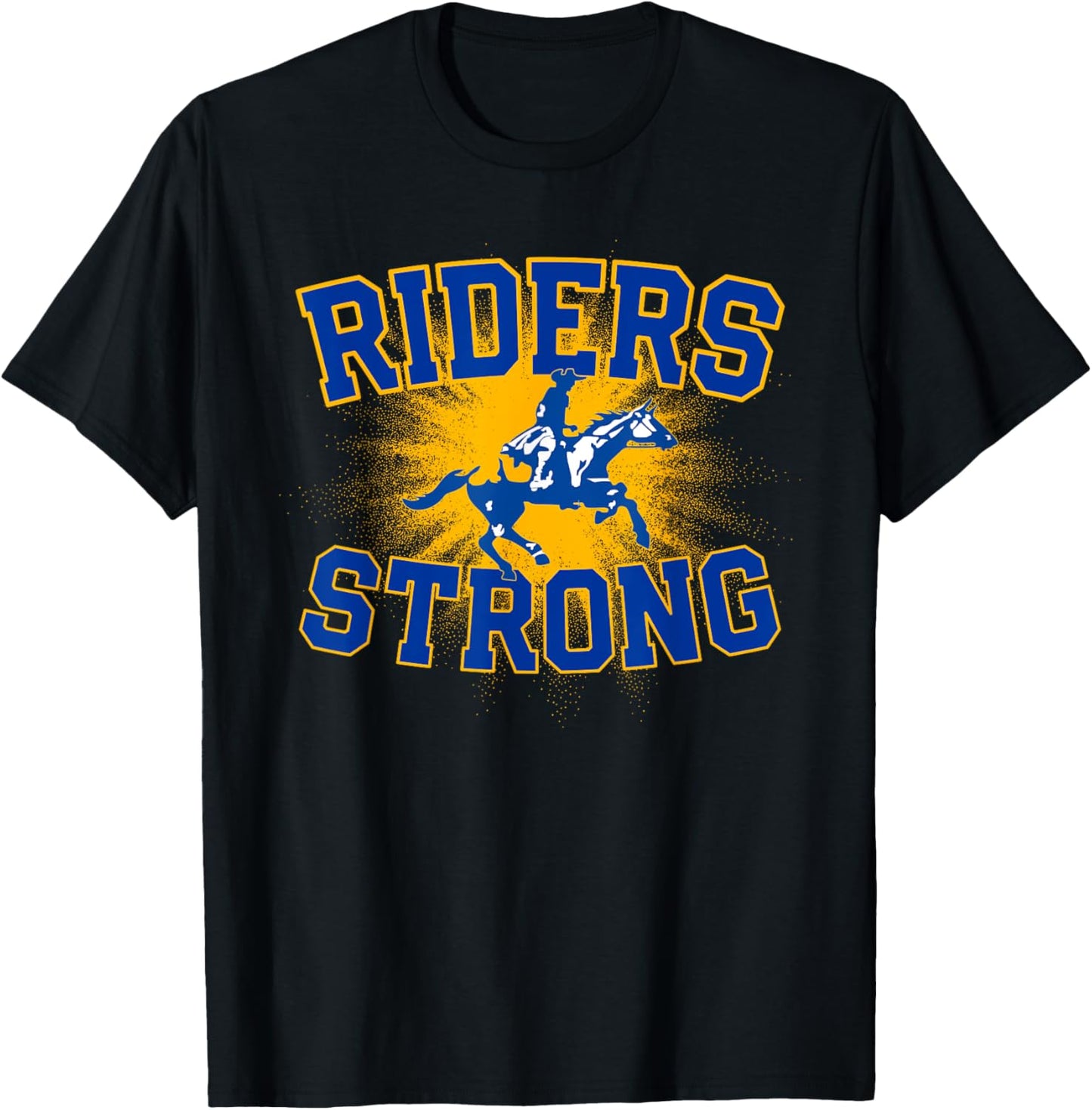 Caesar Rodney Riders Logo Strong Flag HS T-Shirt - T-Shirt | Black
