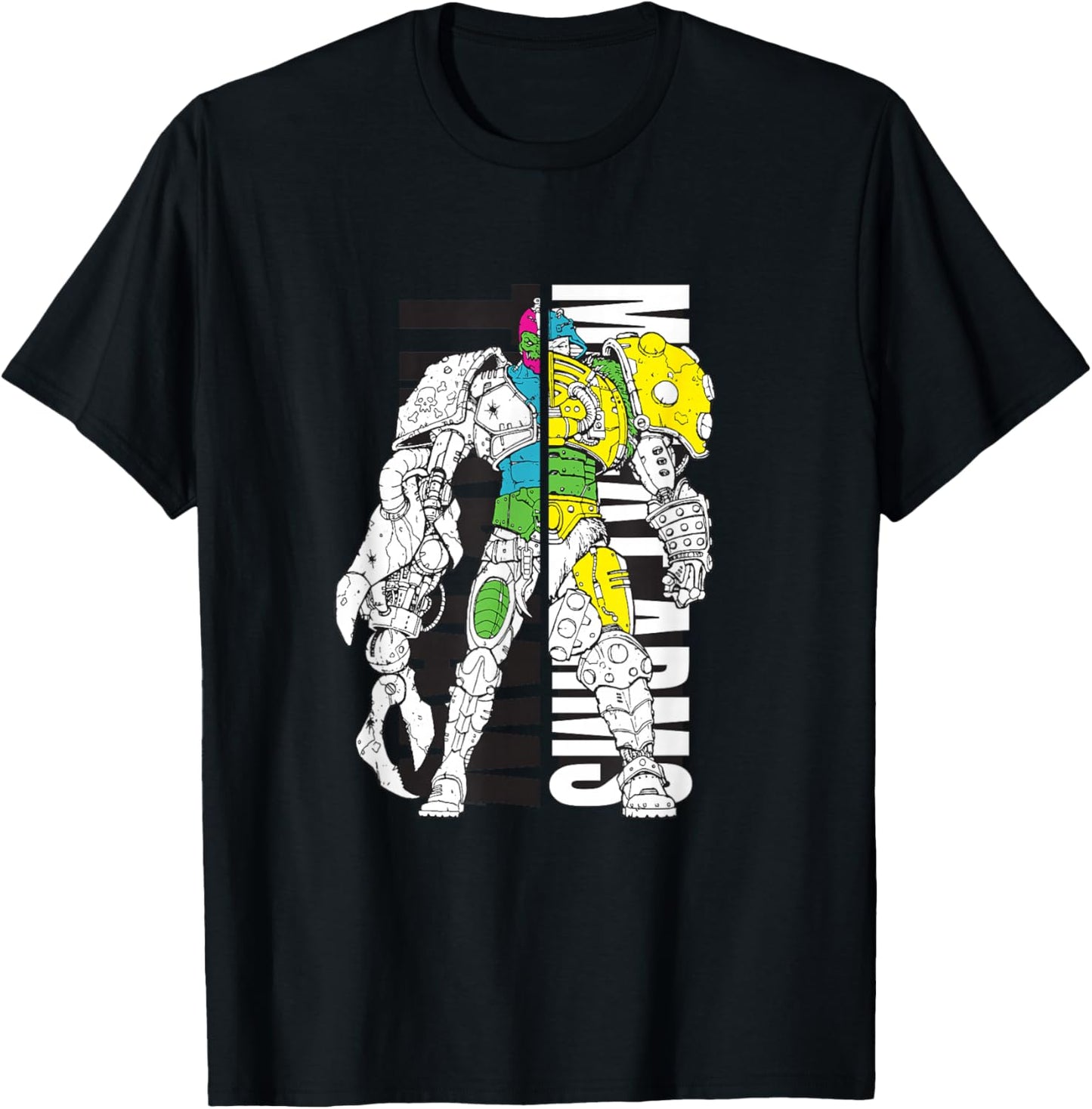 Masters of the Universe - Trap Jaw & Man-At-Arms T-Shirt - T-Shirt | Black