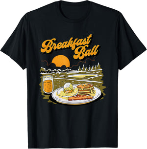 Breakfast Ball Funny Women T-Shirt - T-Shirt | Black