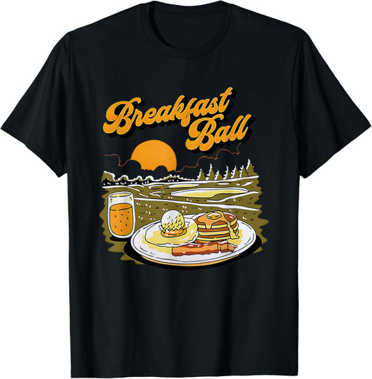Breakfast Ball Funny Women T-Shirt - T-Shirt | Black