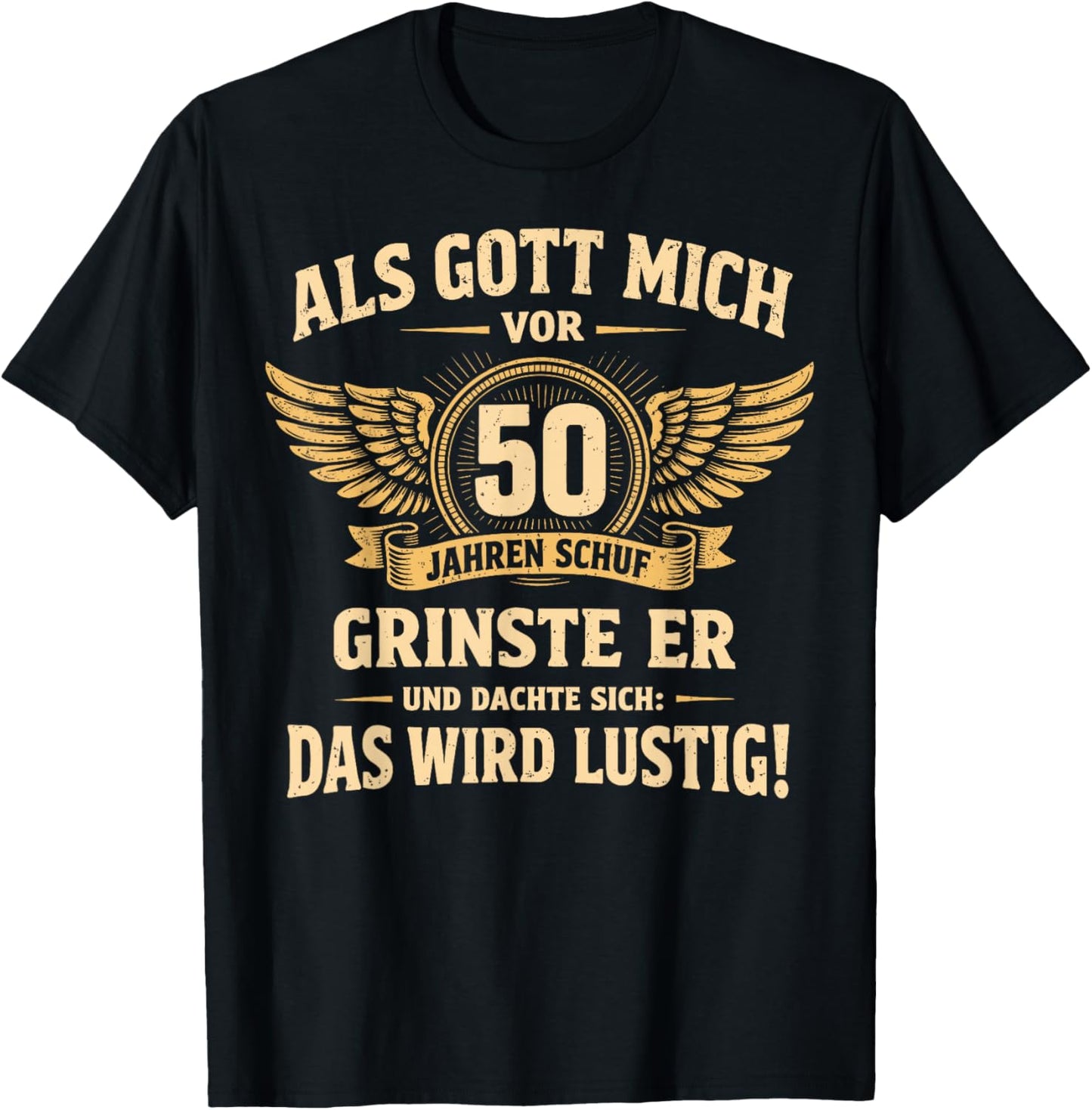 50th Birthday Man Woman 50 Years 1976 Decorative Funny Gift T-Shirt - T-Shirt | Black